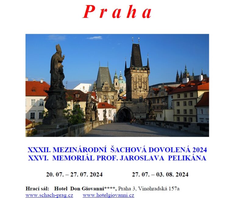 Mezinárodní šachová dovolená Praha 2024