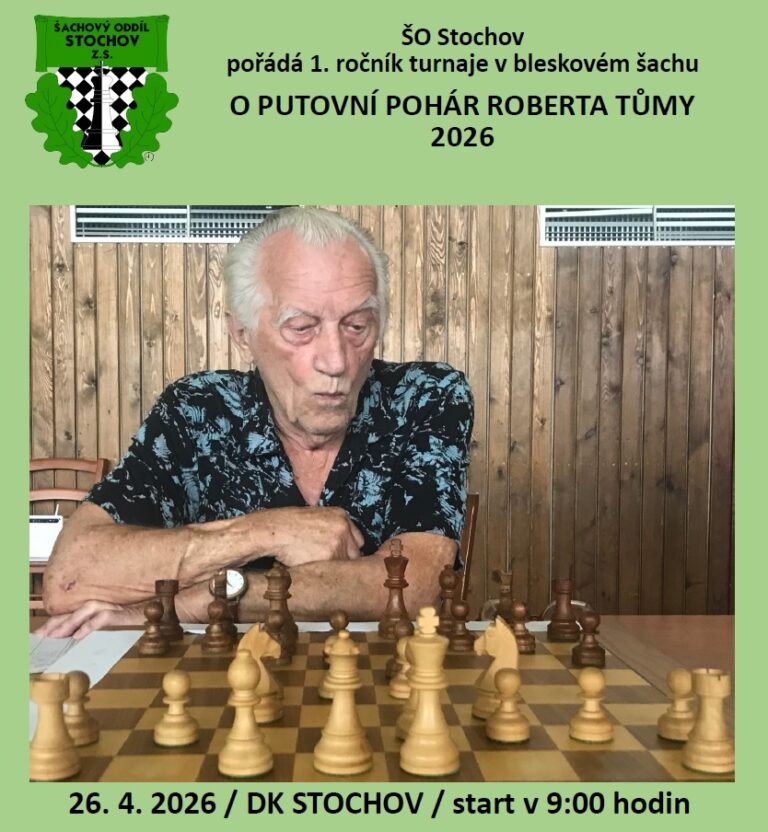Bleskový turnaj O putovní pohár Roberta Tůmy 2026